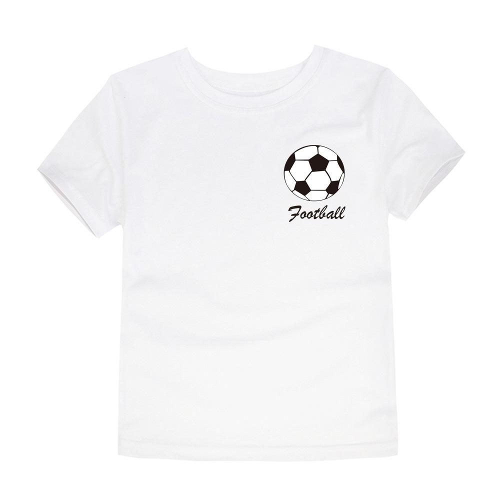 Boys Girls T Shirt Football for Kids Toddler 2 to 4 6 7 8 9 10 11 12 13 14 Years 100% Cotton Short Sleeve Tshirt Summer Clothes