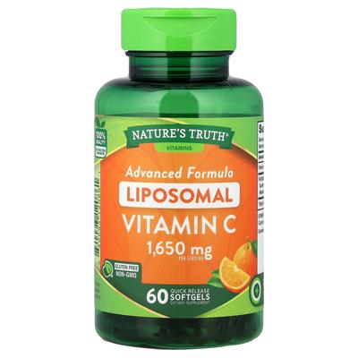 Liposomal Vitamin C 1650mg Softgels, 60 Count (550mg Per Capsule)