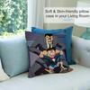 Detective Conan Pillow Case Short Plush Sofa Decorative Gift Home Double-sided Printing Cushion