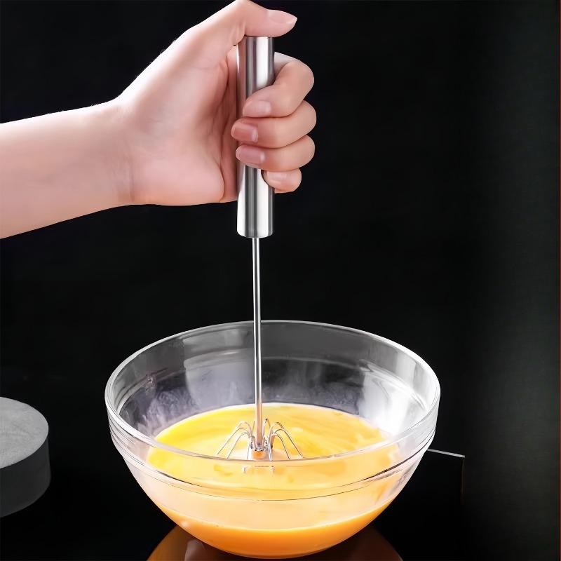 Stainless Steel Manual and Semi-automatic Household Handheld Egg Beater Baking Tool Mixer