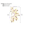 Ear Cuff Cartilage Earring Designed with Floral Green System Style Clip on Wrap for