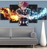 Canvas Print My Hero Academia Wall Art 5 Piece Todoroki Shoto Cartoon Character Picture Anime Poster Home Decor Modular Painting