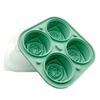 3D Rose Diamond Round Ice Cube Molds 4/6 Grid Ice Cube Tray Flower Shape Silicone Ice Maker Kitchen Bar Utensil Tool Accessorise