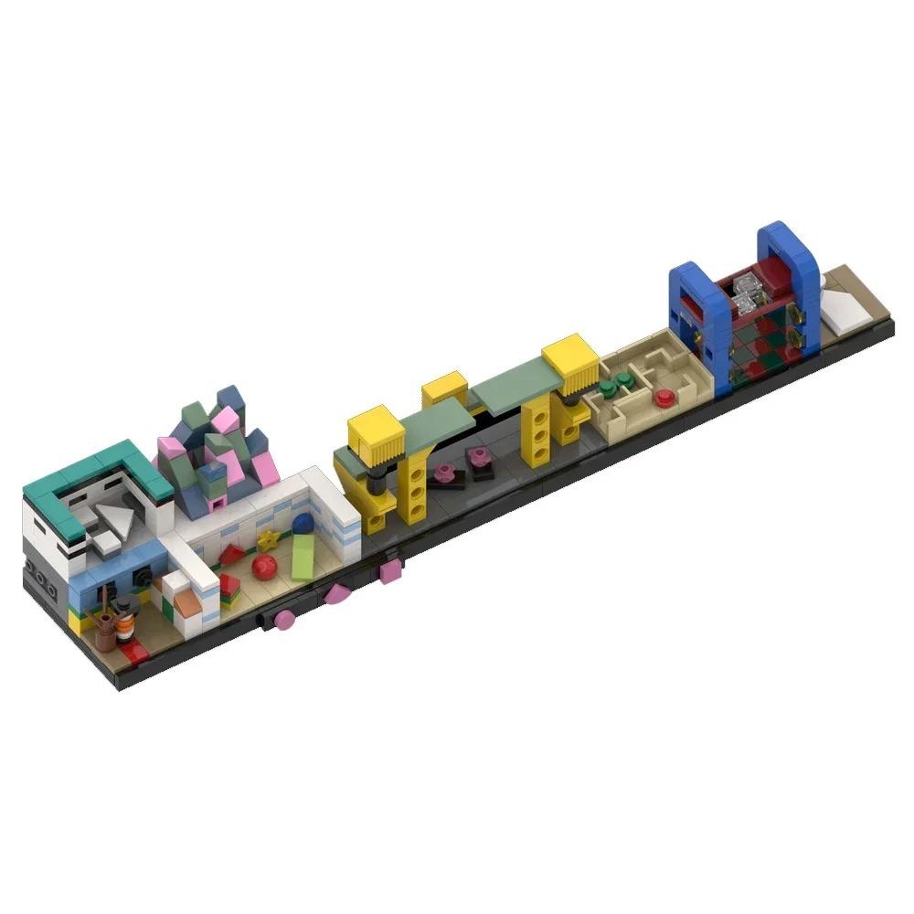 City Skyline MOC Back to the Future Fairy Tale Magic Castle House Movie Architecture Building Blocks City Toys Tourist souvenir