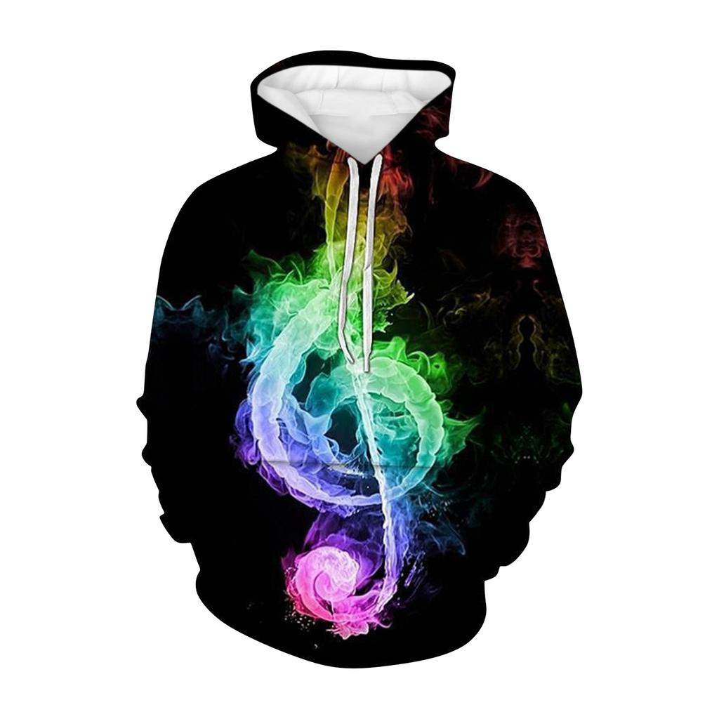 3D Sweater Vortex Print Long Sleeve Hoodie Men's Sportswear