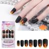 24 Pezzi di Unghie Finte Fiamma Saltellante Unghie Finte con Colla per Unghie Impermeabile Rimovibile Nail Art