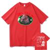 Bladee The Fool Drain Gang Music Album Double Sided Print Tshirts Men Women Hip Hop Casual Tshirt Man Rock T Shirt Streetwear
