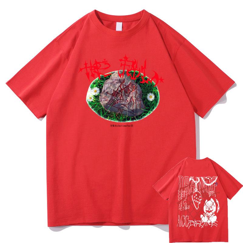 

Bladee The Fool Drain Gang Music Album Double Sided Print Tshirts Men Women Hip Hop Casual Tshirt Man Rock T Shirt Streetwear S