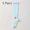 5 Pairs Sports Muscle Can Lower Leg Socks Female Lean Leg Fitness Yoga Tube Socks Spring and Summer Professional Running Jump Rope Pressure Socks