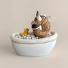 1/3Pcs Bathroom Highland Cow Figurine Bathing Reading Book Toilet Paper Highland Cattle Resin Statue Sculpture Decoration Ornament Calf Lovers Gifts