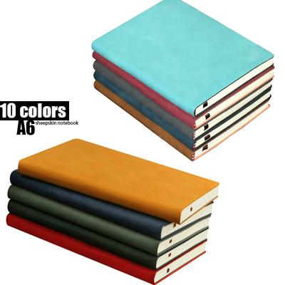 A6 Note îngroșate Business Pu Notepad Piele de oaie 160 pagini Caiet cu linii