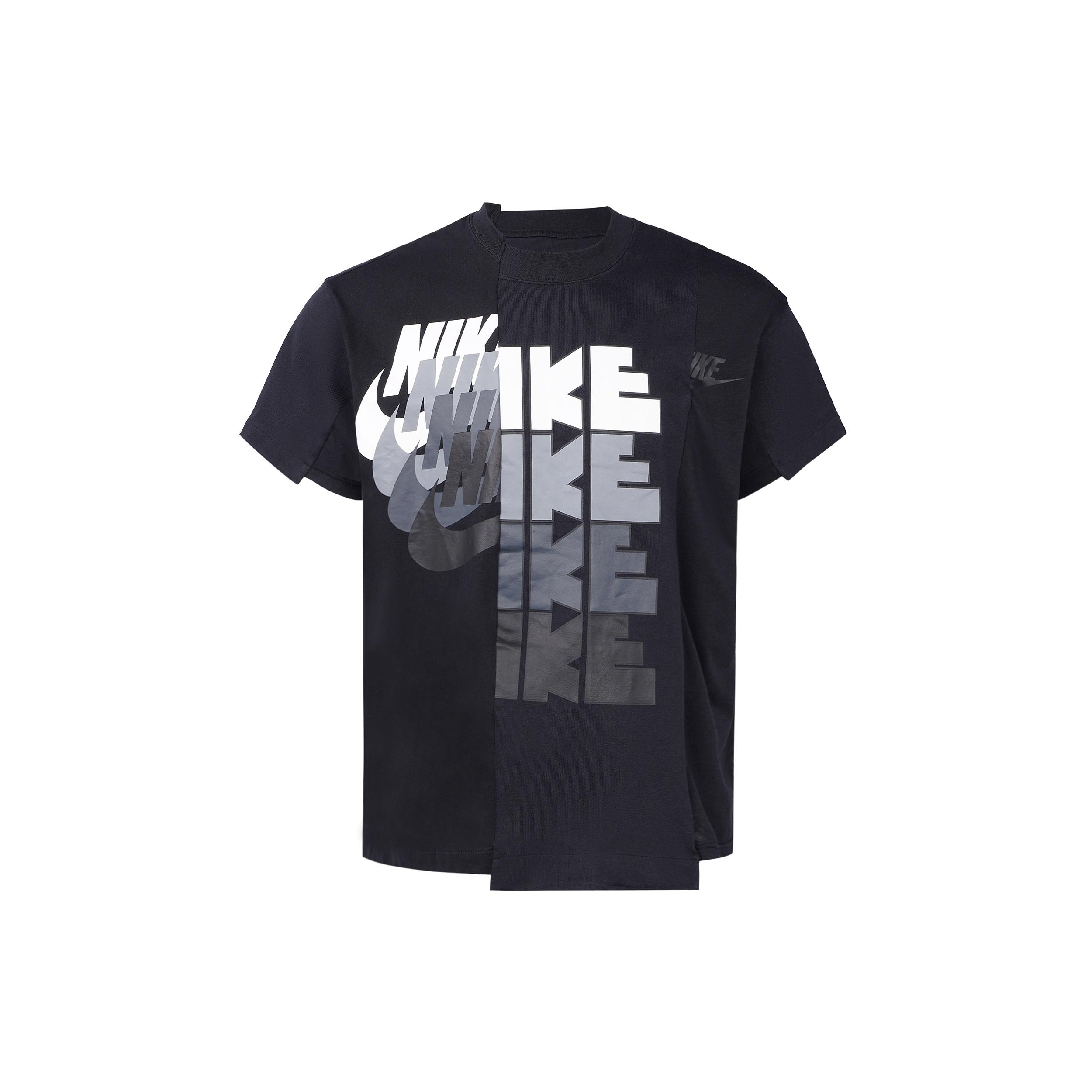 (WMNS) Nike x sacai Hybrid T-Shirt  Black  Women s CD6310-010 XXS