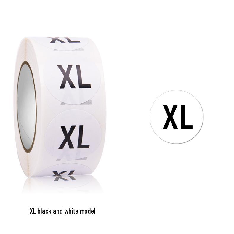 Self-Adhesive Round Size Stickers for Apparel & Footwear