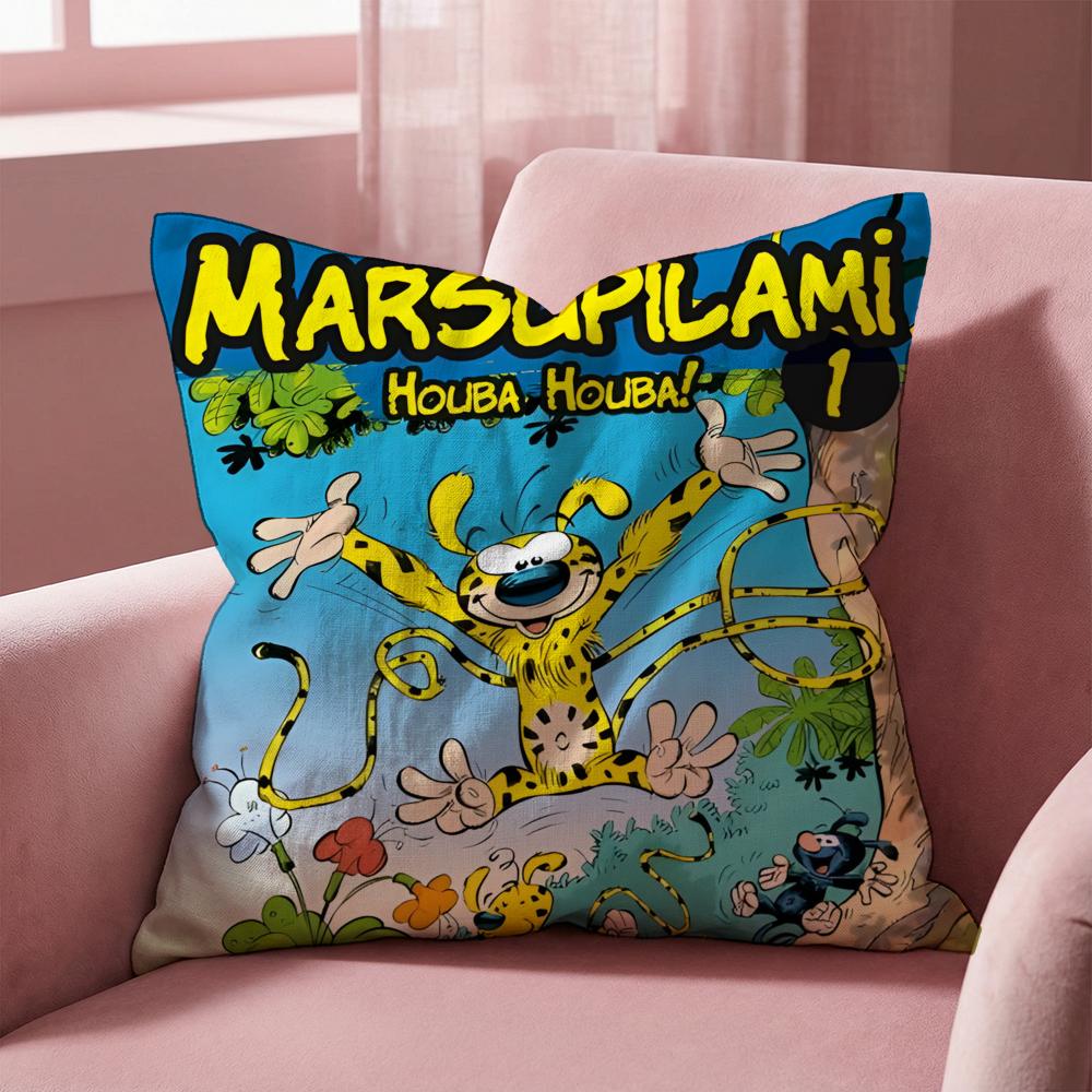 M-Marsupilami CARTOON Kissenbezug Mehrzweck-Kissenbezug für Zuhause & Auto - Wendbar, Weich & Langlebig für den täglichen Gebrauch