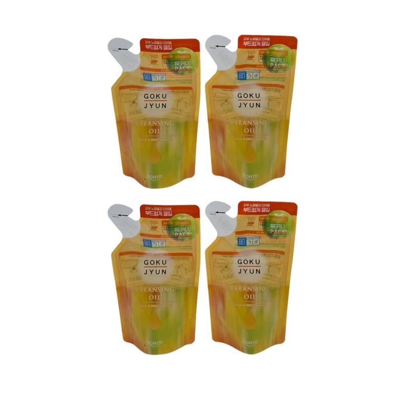 Hada Labo Gokujun Cleansing Oil Refill Pack, 180ml, 4 pcs