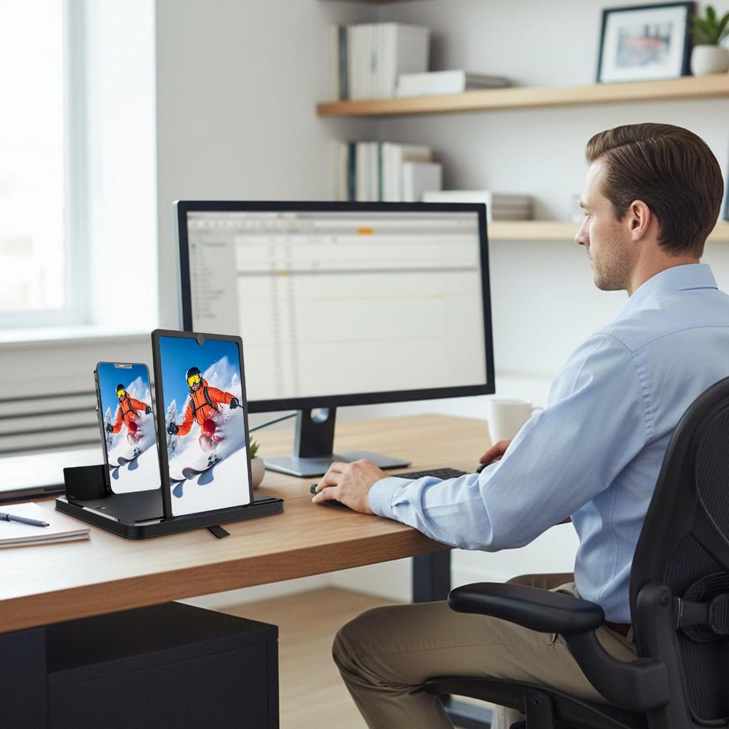 Handy-Bildschirmlupe Hoch-Quer-Smartphone-Ständer Handy-Bildschirmvergrößerer Für Studenten Erwachsene Frauen Männer