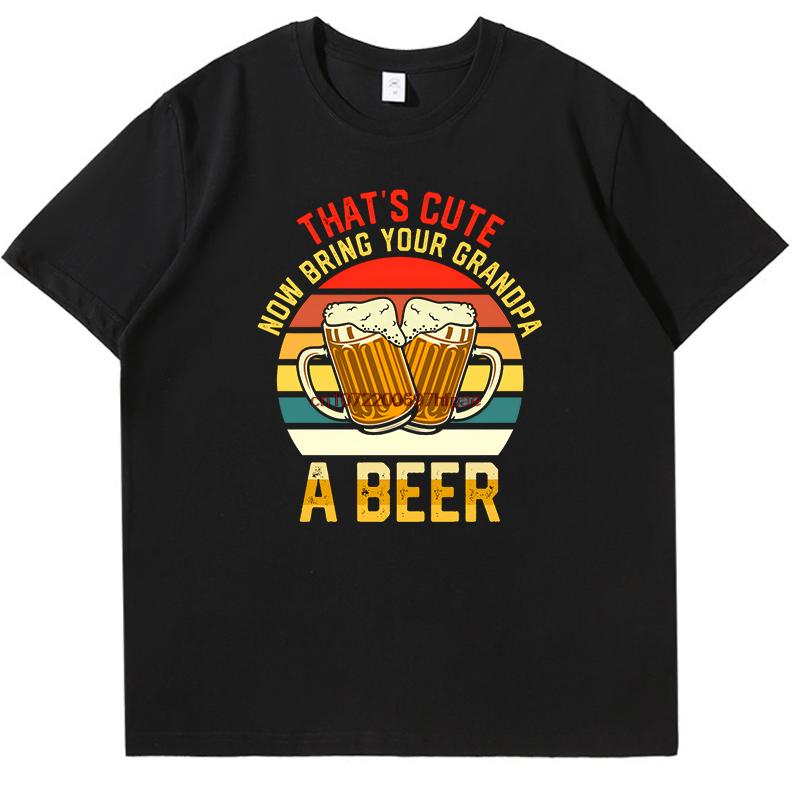 Funny Retro Vintage Beer Tshirt Summer Graphic T Shirts Tees Tops Cotton New Shirts And Tshirts Unisex Round Neck Tshirt