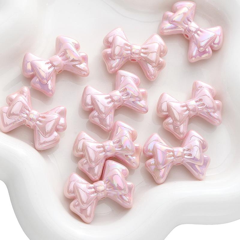 Acrylic AB Color Star Love Bow Bead Diy Handmade Beaded Bracelet Mobile Phone Chain Material