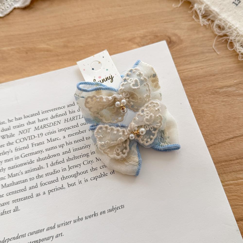 2pcs/set Fabric Candy Bow Rubber Bands For Baby Girls Hair Rope Ties Ponytail Holder Elastic Hair Bands Kids Headwear