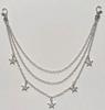 Cross-Border Hip-Hop Punk Star Pendant Tassel Metal Waist Chain