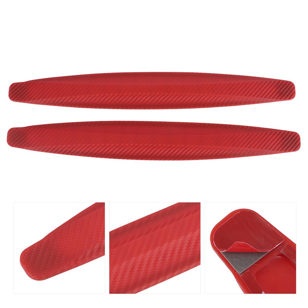Bumper Edge Protector Body Corner Lip Side Guard Anti Scratch Anti Collision Universal for Car(Red )
