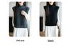 Women's 100% Pure Wool Sleeveless Knit Vest Shawl - Warm Autumn/Winter Layering Pullover with Half-High Collar