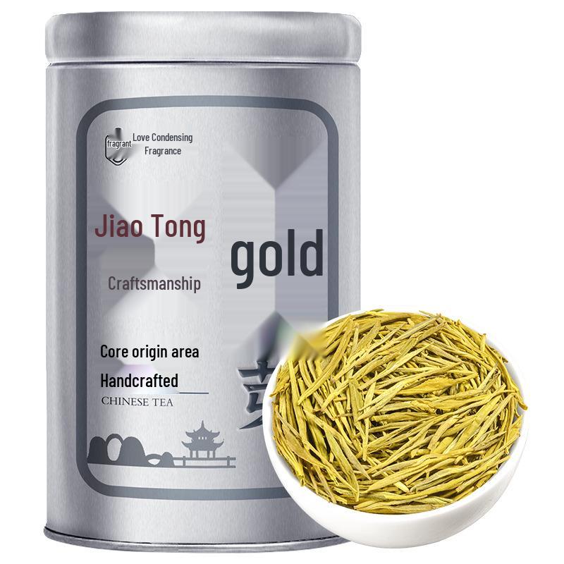 Golden Bud Spring Green Tea: Rich Aroma, Durable Infusion, High Mountain Quality, Canned