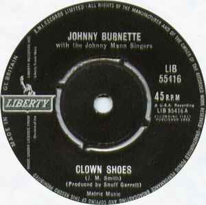 

7inch Record JOHNNY BURNETTE Clown Shoes LIB55416 Liberty 1962 UK Pop Used