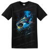 Whale Shark T Shirt Colorful Ocean Fish Scuba Diver Art Graphic Tee Gift Design