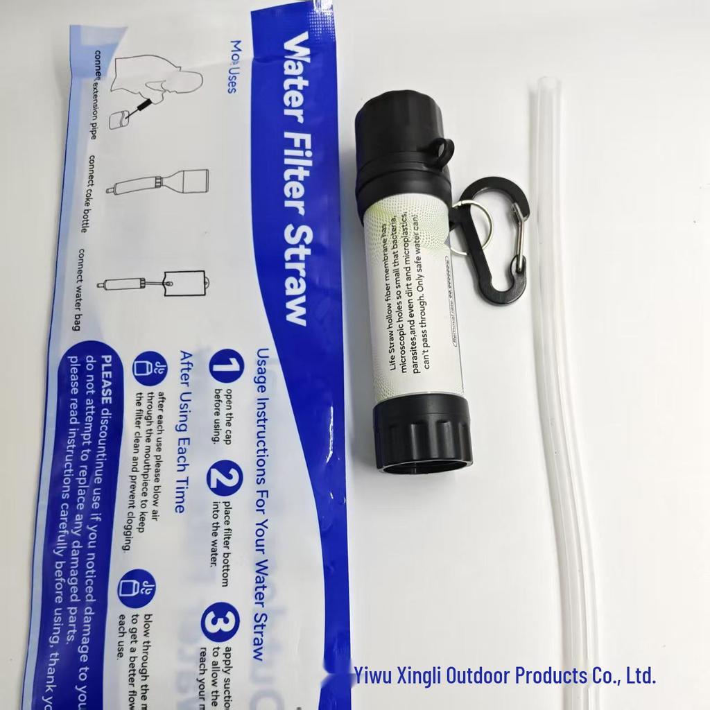 Portable Mini Water Filter Straw for Outdoor Emergencies