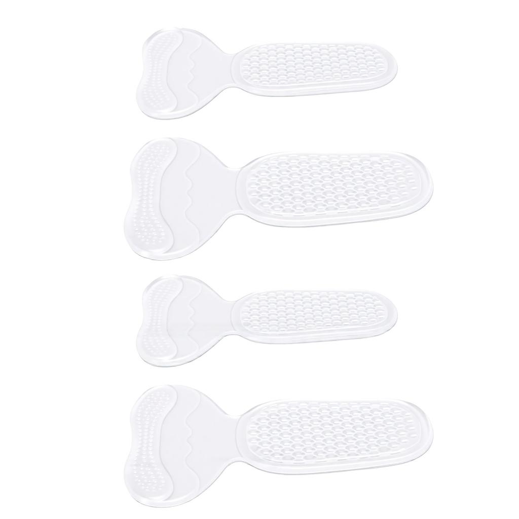 4 Pcs Heel Pads for for Too Big Shoes Anti Slip Heel Grips Liners Soft Cushion Heel Protector Pads Transparent