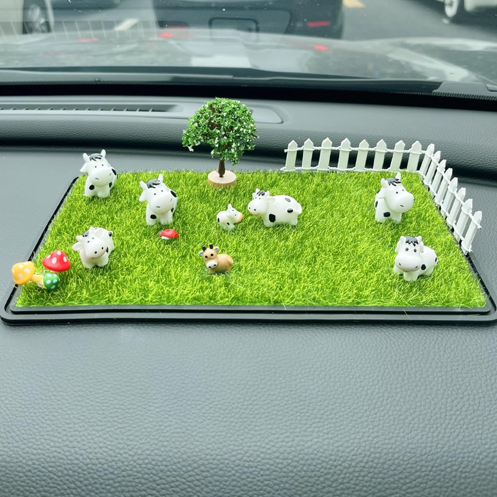 EHERDM Cute Animal Car Dashboard Decoration Aesthetic Funny Cartoon Boho Car Accessories Interior Hippie