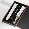 2026 Leder-Uhrenarmband 18mm 20mm 22mm Uhrenarmband Automatisches Schmetterlingsverschluss Herren und Damen Business mit Box Armband