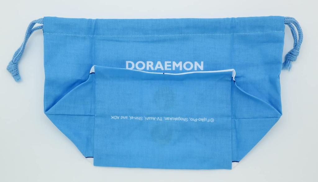 OSK Lunch Lunch Drawstring Lunch Doraemon Drawstring Bento Made in Bag, Bag, Belt, Bag, Japan, KB-1