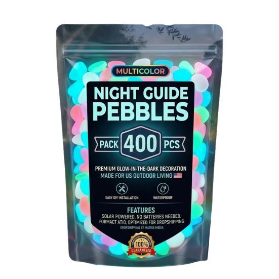 Resin Glow-in-the-Dark Pebbles, Night Guide Luminous Stones, Decorative Aquarium Fish Tank Rocks, Glow in The Dark Garden Stones, Glowing Stones for