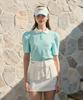 KANDINI Mint Light Puff Collar Tee