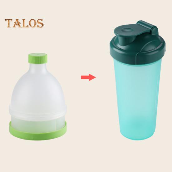 Proteinpulverbecher, Pillendose, 70 ml, auslaufsicherer Proteinpulverbehälter, Trichterdesign, tragbarer Ergänzungsbecher für Workout und Reisen