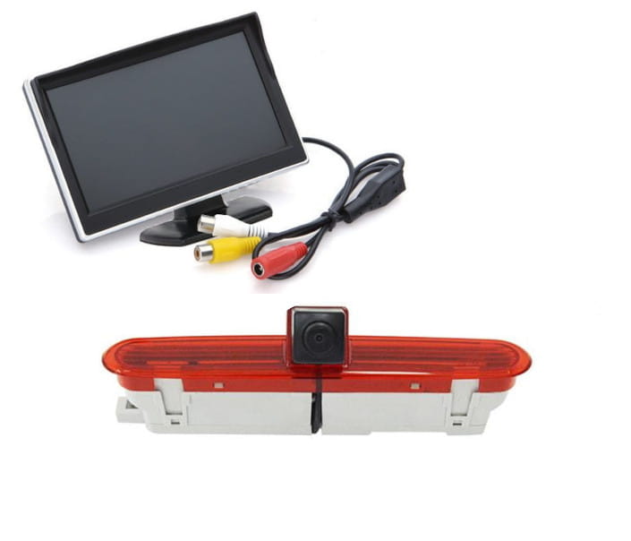 Zestaw Monitor Kamera Cofania W Lampie Stop Do Opel Combo (2011-2017) Fiat Doblo (2010-)