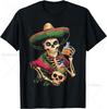Mexico Skull Holiday Men Women T-Shirt Drinking Wine Gothic Skeleton Tee for Party Bar Pool