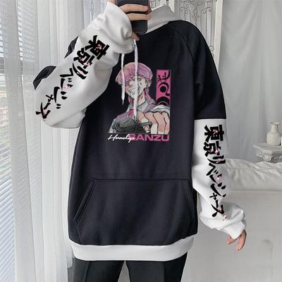Japan Anime Tokyo Revengers Sanzu Haruchiyo Hoodies Mode Cartoon Herbst und Winter Lässig Übergroße Langarm Sweatshirts