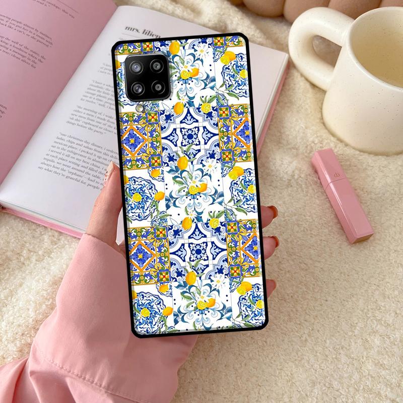 Mediterranean Lemon For Samsung Galaxy A54 A34 A14 A52 A32 A12 A13 A33 A53 A15 A16 A26 A36 A56 A06 A35 A55 Case
