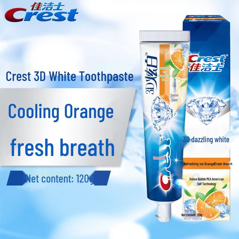 Crest 3D White Invigorating Icy Orange Toothpaste