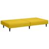 2 Seater Yellow Velvet Sofa Bed