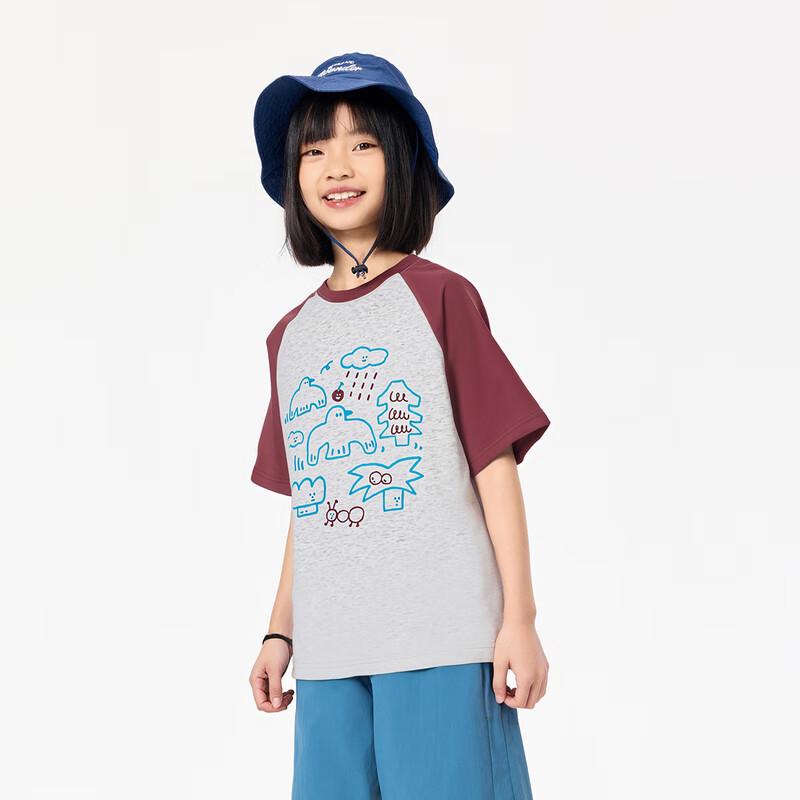 EBAER Kids Cooling Breathable Raglan Short Sleeve T-Shirt