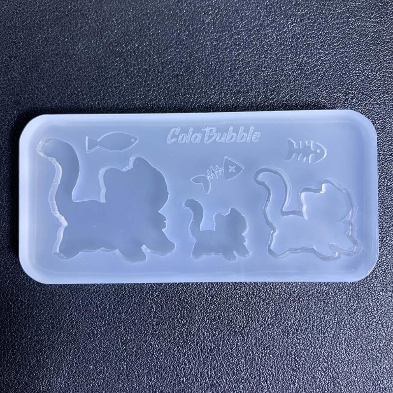 Silicone Drip Glue Molds Cute Animal Shape Silicone Mold  Crafts Moulds Easy to Clean Jewelry Hand-Making Accessories
