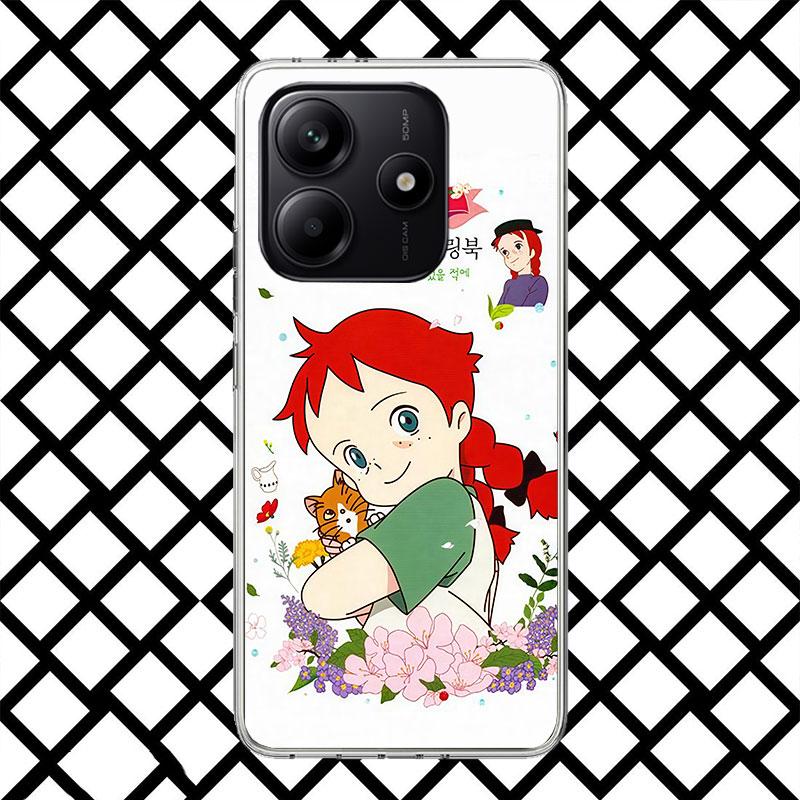 A-Anne Of Green Gables Shirley Phone Case for Xiaomi Redmi Note 15 14 14S 13 12 12S 11 Pro Plus 11E 11T 11S 10S 5G Soft Cover Fu