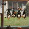 Flexible PVC Window Coverings Halloween Clings, Waterproof Static Decals,Removable Festive Wall Stickers, Creative Holiday Gift Stickers Animals/Ghost