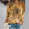 Flower round-neck sweatshirt 3D Print Women Y2k Streetwear Autumn Sweatshirts Oversized Pullovers Fashion Woman Clothing Tops
