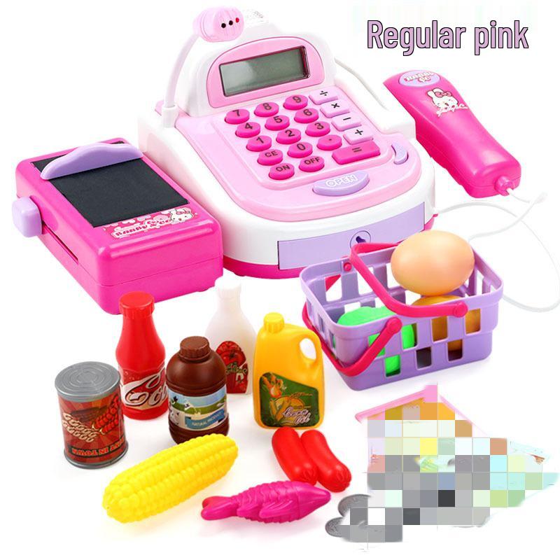 

Детская игрушечная касса супермаркета со сканером штрих-кода и сбором денег