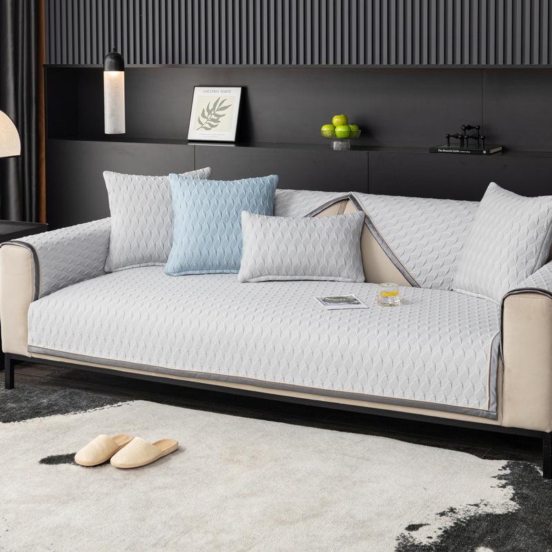 Summer 3D Diamond Mesh Sofa Cushion, Mat Seat Cushion, High-end Anti-slip Sofa Cover, Ice Cover Cloth Towel